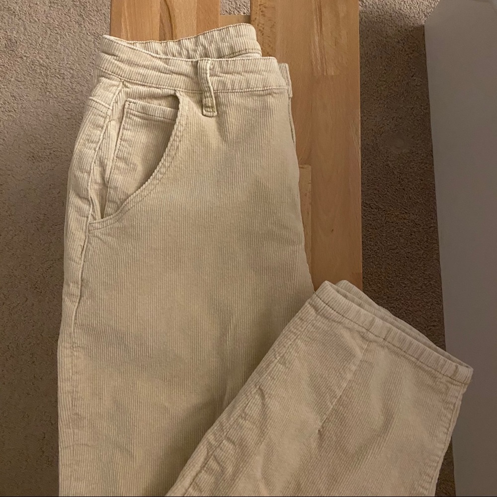 High Waist Corduroy Pants - SHEIN